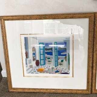 Photo of Thomas McKnight Hand Signed Limited Edition Serigraph Print, Aegean Paradise