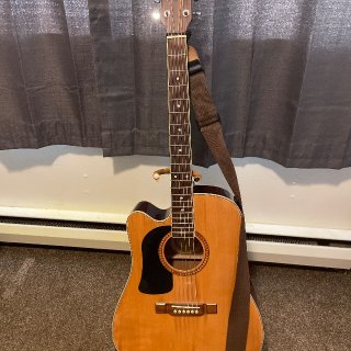 Photo of Left handed acoustic electric Washburn