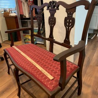 Photo of Antiques upholstered love seat