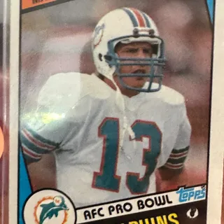 Photo of 1984 Rookie Topps of Dan Marino
