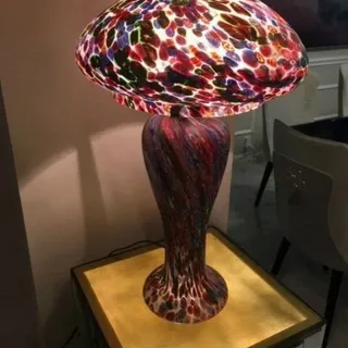 Photo of vintage Murano Millefori glass lamp- very rare