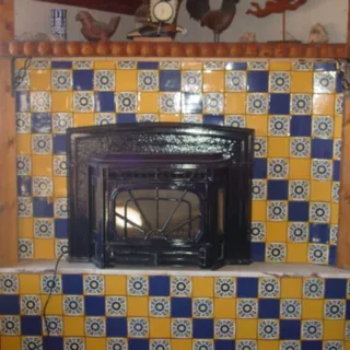 Photo of WATERFORD, GLASS FRONT GAS LOG FIREPLACE INSERT