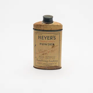 Photo of Vintage Heyer’s Prickly-Heat Powder Tin, 2 oz.