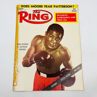 Photo of 1956 Jan - The Ring Boxing Magazine – Floyd Patterson Cover TA5