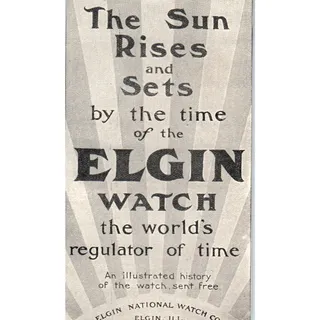 Photo of Elgin National Watch Co IL c1905 Original Magazine Advertisement AE7-A1