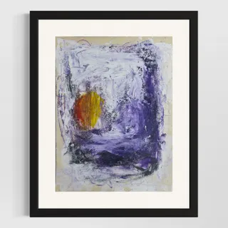 Photo of Original Mixed Media Abstract Art Painting 10x13.5” Wanderlust Series #8