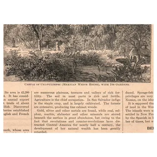 Photo of Typical Home in the Interior of Cuba 3.5x5" Original Engraving 1899 AK5-H7
