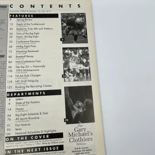 Photo of 1993 Nebraska Huskers Illustrated College Football Yearbook Magazine TH3