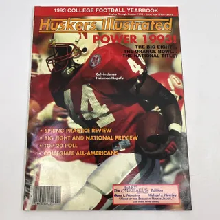 Photo of 1993 Nebraska Huskers Illustrated College Football Yearbook Magazine TH3