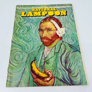 Photo of NATIONAL LAMPOON Original October 1973 Vol. 1, No. 43 Van Gogh cover BA2
