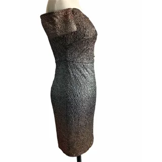 Photo of NWT 2 Guess Metallic Bodycon Off-shoulder Dress Ombré