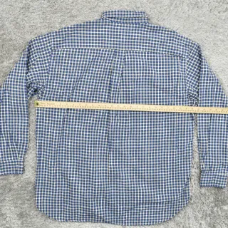 Photo of J. Crew Men's XL Button Shirt Long Sleeve Plaid Multicolor Classic Plaid Cotton