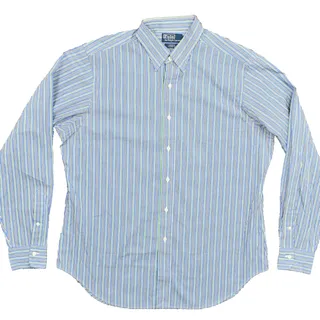 Photo of Polo Ralph Lauren Men's 16.5 36/37 Button Shirt Long Sleeve Striped Multicolor A