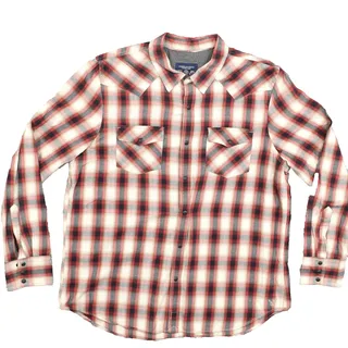 Photo of American Eagle Men's 2XL Button Shirt Long Sleeve Plaid Multicolor Vintage Fit P