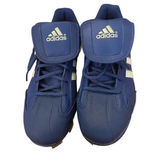 Photo of Size 8.5 Adidas Womens Softball Cleats Blue White Lace Up 467581