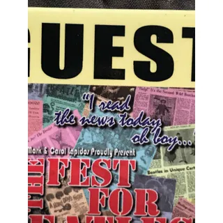 Photo of 2008 The Fest for Beatles Fans "Guest" Collectible Pinback Button Pin 2 x 3"