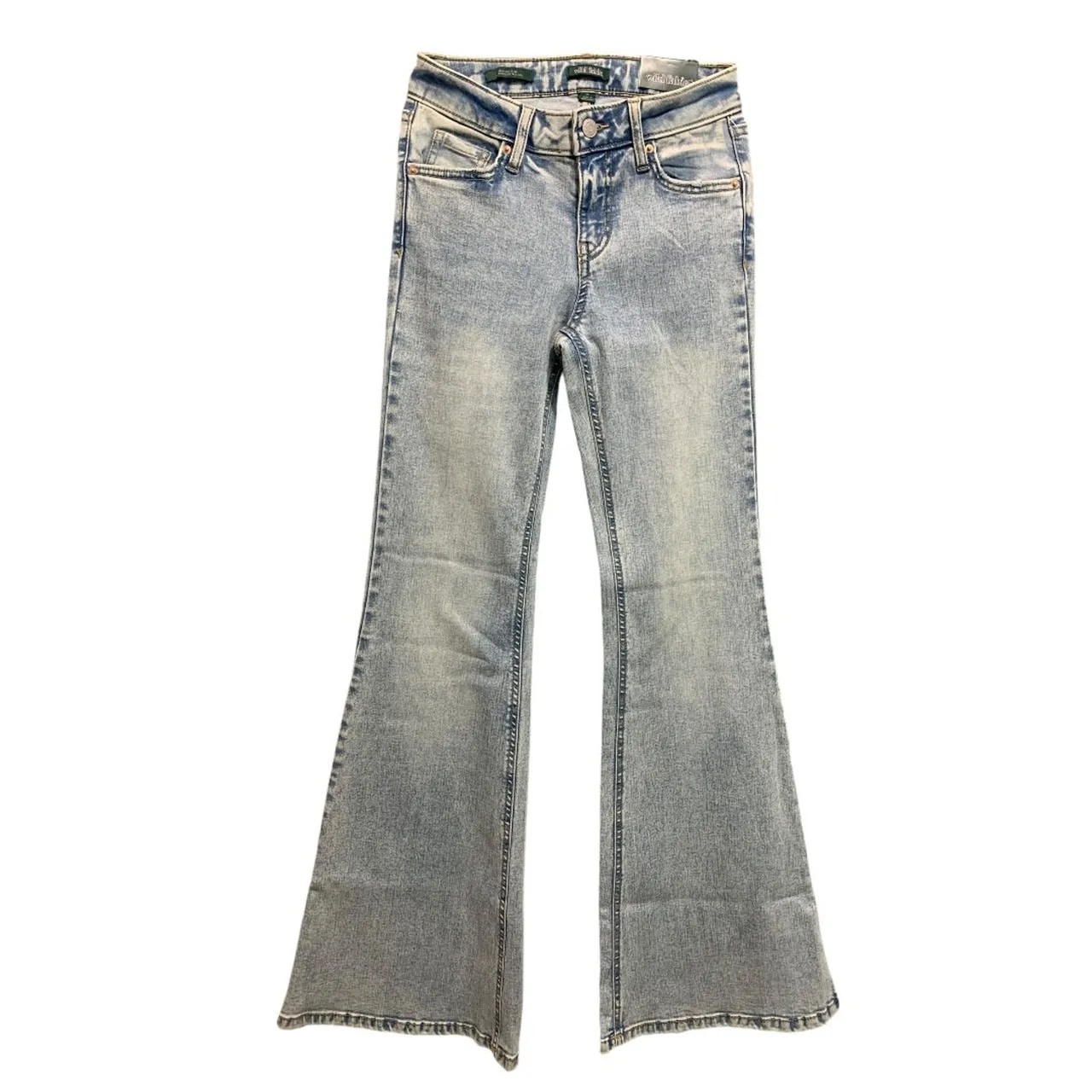 Size 00 Wild Fable Womens New High-Rise Flare Jeans Denim 32 Inch Inseam