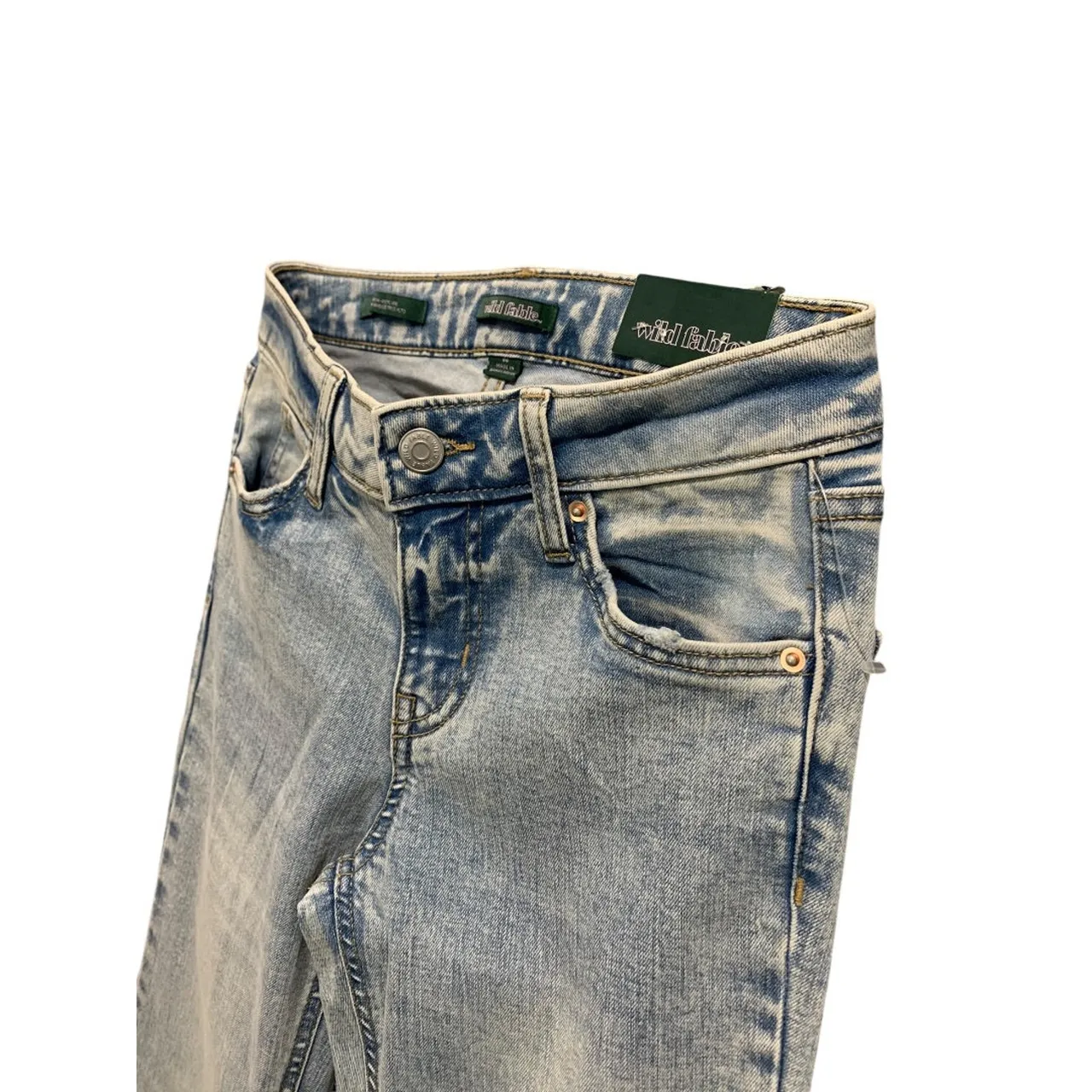 Size 00 Wild Fable Womens New High-Rise Flare Jeans Denim 32 Inch Inseam