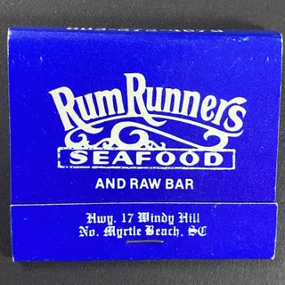 Photo of Rum Runners Seafood and Raw Bar No. Myrtle Beach Full Matchbook c1975-80's VGC