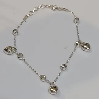 Photo of Sterling silver Hearts Bracelet 