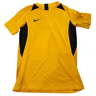 Photo of Nike Dri Fit Boys Sz M Short Sleeve Athletic T Shirt Bright Yellow Black Soccer
