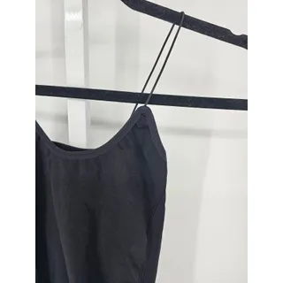Photo of Llollo Girls Black Sleeveless Nylon Leotard Unitard Suit Size M/L