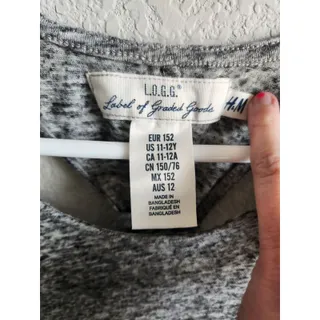 Photo of H&M LOGG Girls Sz 12 Maxi Dress Gray San Diego California