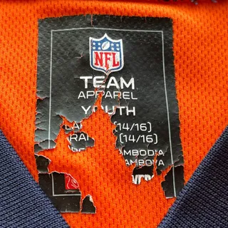 Photo of Denver Broncos Boys Sz L Wes Welker #83 Football Jersey
