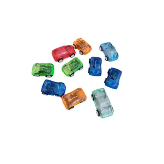 Photo of Lot of 10 Greenbrier Industries Plastic Pull Back Cars Colorful