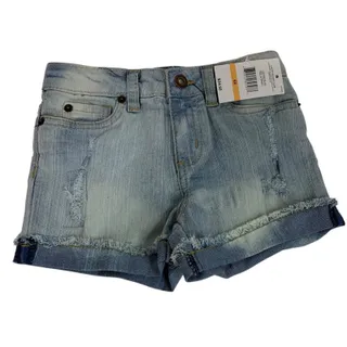 Photo of 6X Lucky Brand Girls Riley Short Jean New Distressed Adjustable Waist