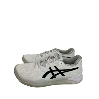 Photo of Size 12 Asics Women's Gel Resolution 8 White Black Sneaker 1042A072 New