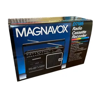 Photo of Magnavox D7185 Radio Cassette Recorder AM/FM New Black