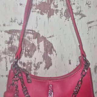 Photo of red Steve Madden new with tags handle purse okay
