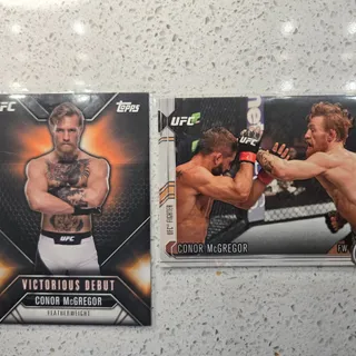 Photo of 2015 Topps UFC Chronicles Conor McGregor 2 Card Lot