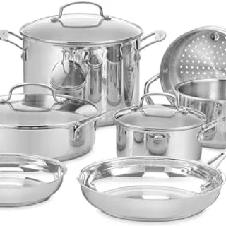 Photo of Cuisinart 77-11G Stainless Steel 11-Piece Cookware Set