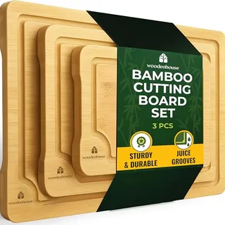 Photo of Woodenhouse Lifelong Quality Bamboo Cutting Board (Set of 3)