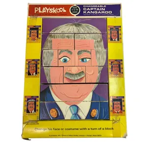 Photo of Playskool Vintage Changeable Puzzle Blocks Captain Kangaroo No 290