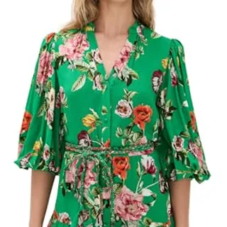 Photo of alice + olivia Women’s Antonette Button Front Mini Dress