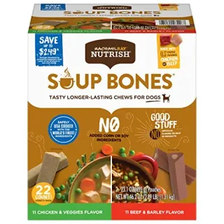 Photo of Rachael Ray Nutrish Soup Bones Dog Chews Variety Pack, 22 Count