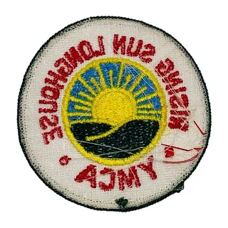 Photo of YMCA Rising Sun Longhouse Vintage 3" Round Embroidered Patch