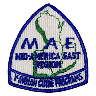 Photo of Y-Indian Guide Programs MAE Mid-America East Region 3.5" Embroidered Patch