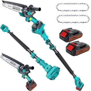 Photo of Cordless Pole Saw&Mini Chainsaw,2-IN-1 6 inch Electric Handheld Chain Saw