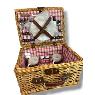 Photo of Picnic Time New Catalina Picnic Basket Lined Accessories 14"l x 8"h x 11"w