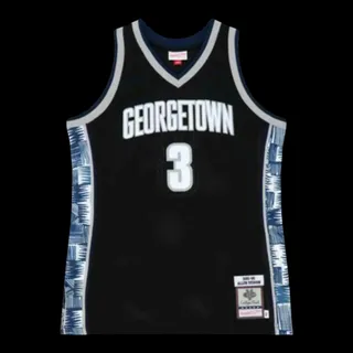 Photo of Mitchell & Ness Authentic Georgetown Hoyas 1995-96 Allen Iverson Men Basketball Jersey Black/Grey/White