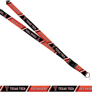 Photo of Texas Tech University Red Raiders Lanyard Keychain Double Sided Breakaway Safety Design Adult