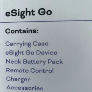 Photo of eSight Go used less than 10 times. Paid $5000.00 selling for $4000.00
