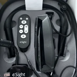 Photo of eSight Go used less than 10 times. Paid $5000.00 selling for $4000.00