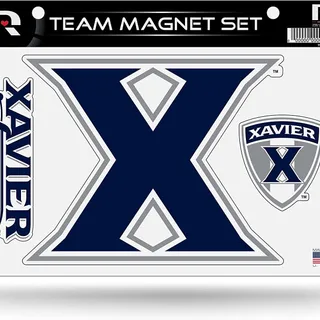 Photo of Xavier University Musketeers Multi Magnet Sheet Shape Cut 8x11 Inch