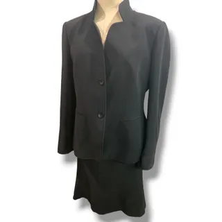 Photo of Size 14 Linda Allard Ellen Tracy Womens New 2 Piece Skirt Suit Blazer