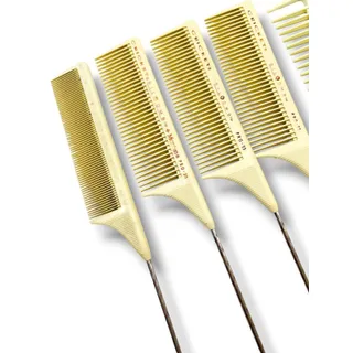 Photo of Lot of 13 Vintage Salon Combs Assorted Carbon Silk Cricket Diane JW Sam Villa